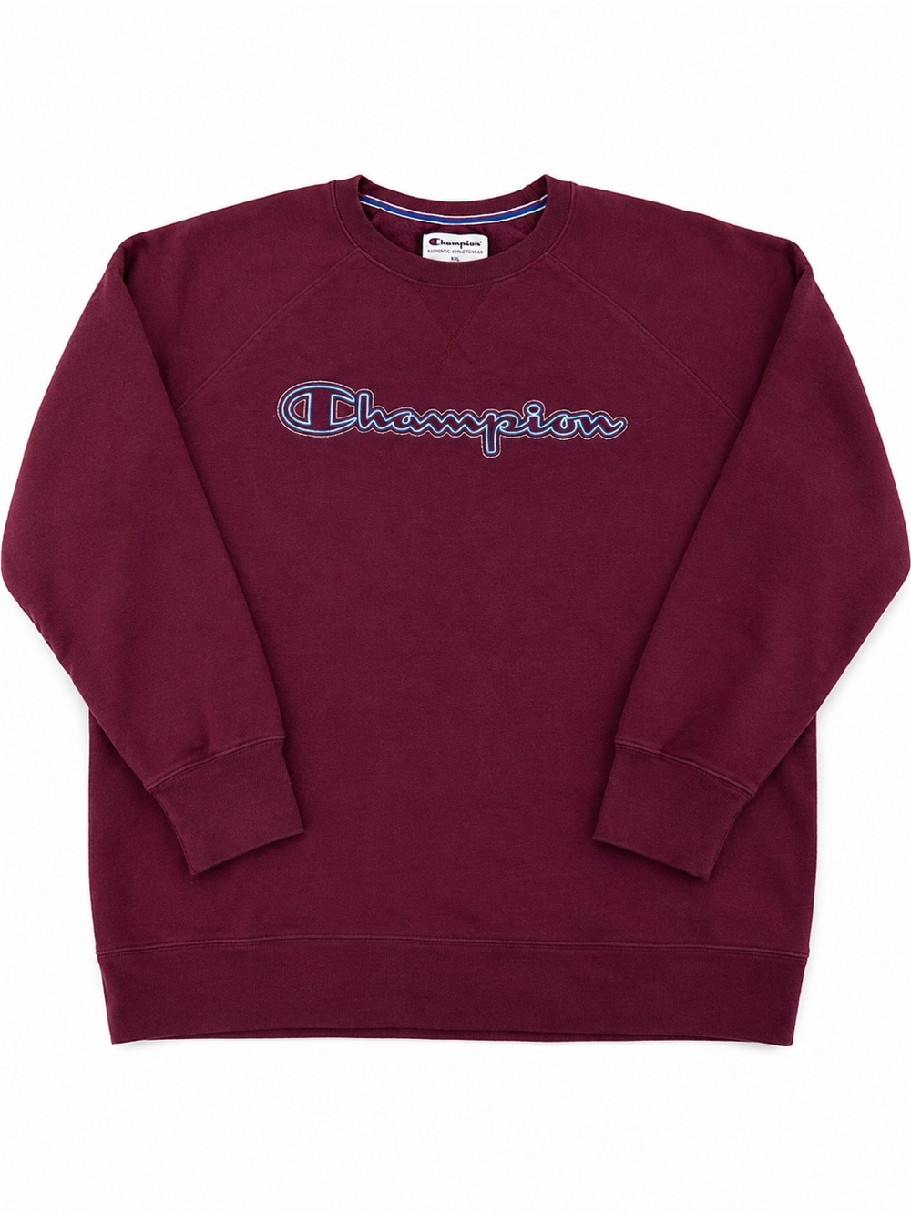 Champion Burgundy Embroidered Logo Fleece Crewneck Sweatshirt Women’s XXL